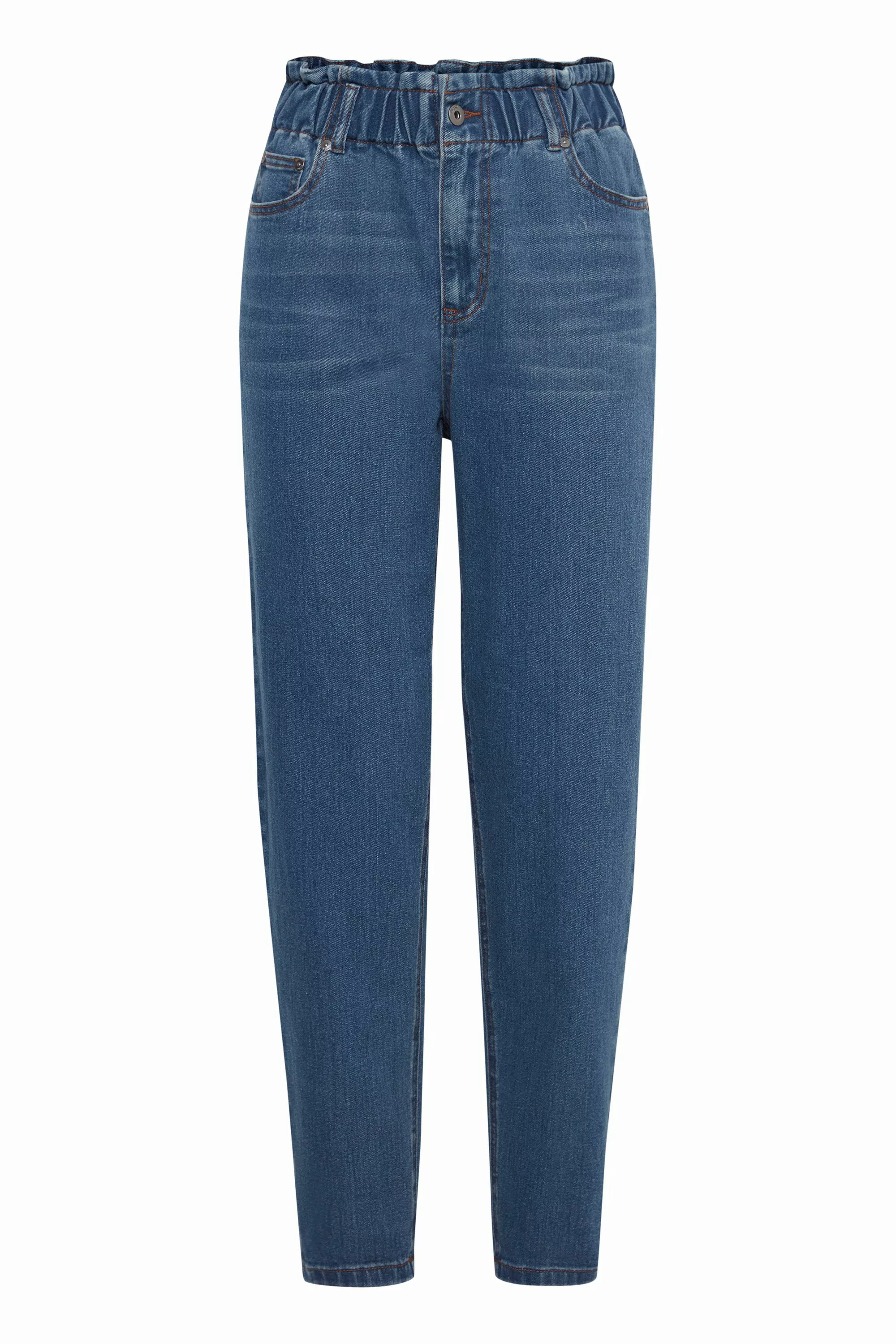 OXMO Loose-fit-Jeans OXAnn Jeanshose mit Paperbag Bund günstig online kaufen