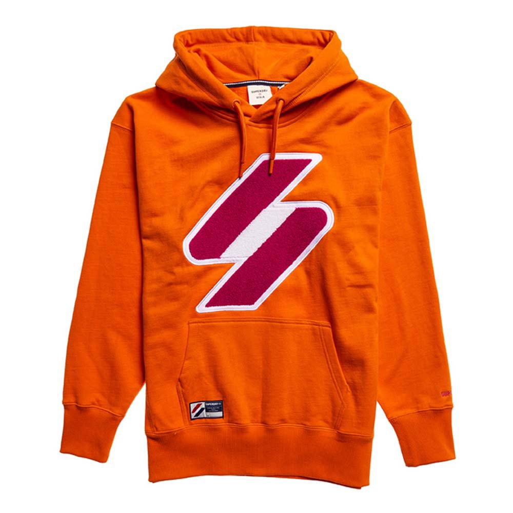 Superdry Code Logo Che Oversized Kapuzenpullover XS-S Denver Orange günstig online kaufen