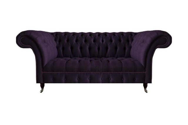 JVmoebel Sofa Luxus Sofa Dreisitze Lila Polstermöbel Wohnzimmer Couch Chest günstig online kaufen