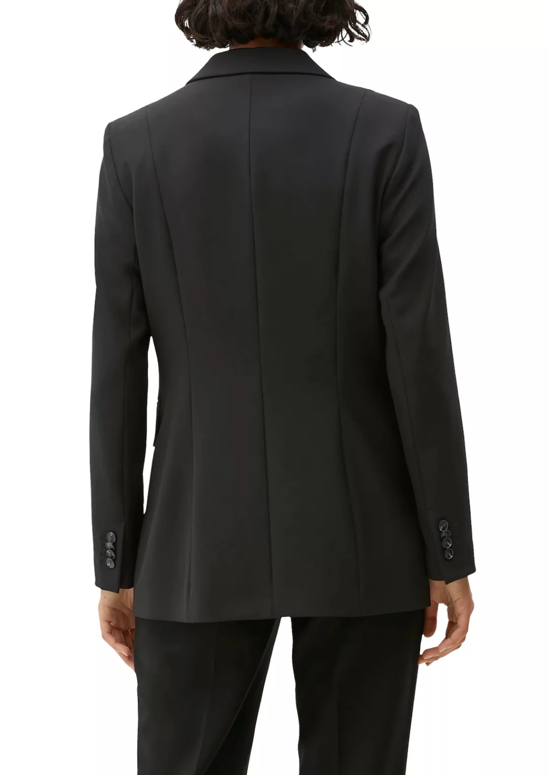 s.Oliver BLACK LABEL Longblazer mit extravaganten 4-Knopf-Manschetten an de günstig online kaufen