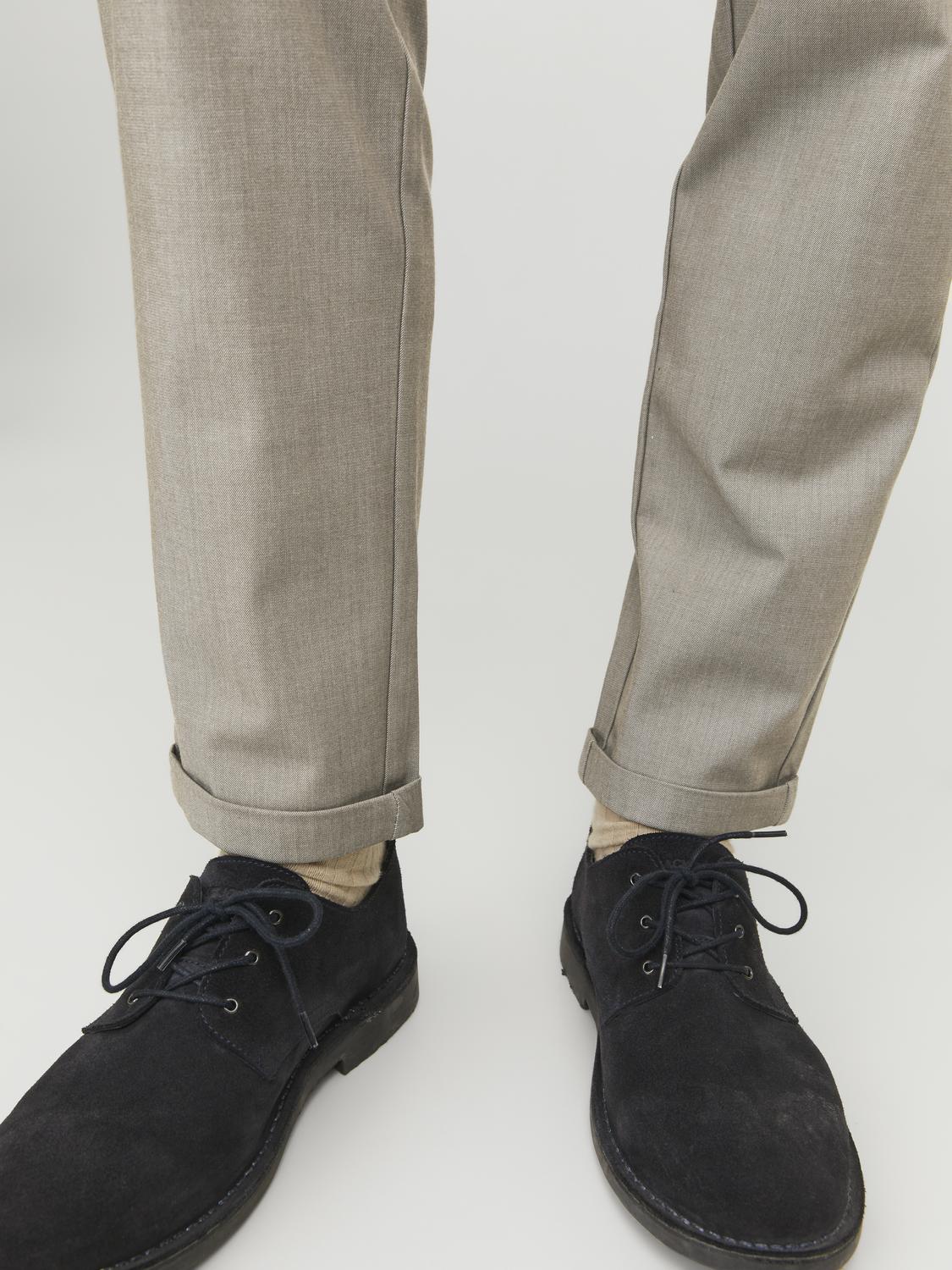 Jack & Jones Herren Chino Hose JPSTMARCO JJCONNOR - Slim Fit Beige Grau günstig online kaufen