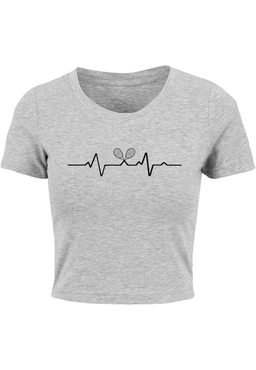 Merchcode T-Shirt "Merchcode Damen Ladies Tennis Beats Cropped Tee" günstig online kaufen