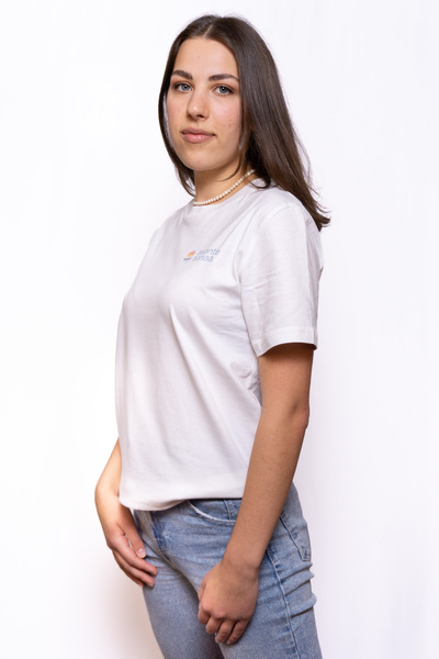 Unisex Shirt Aus Bio-baumwolle "Annah" Weiß günstig online kaufen