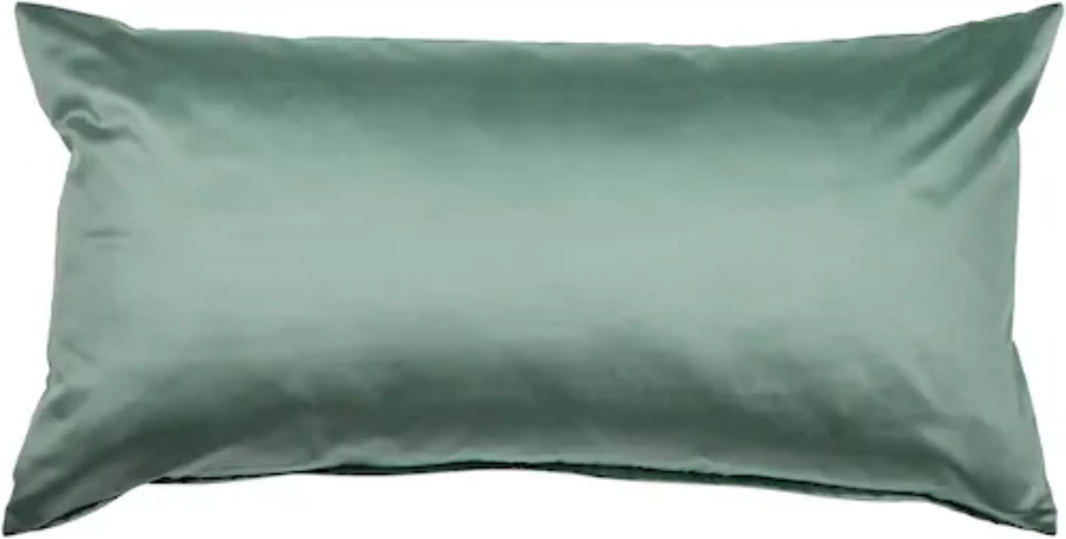 Janine Kissenbezug »Colors Mako Satin«, (2 St.), mit Reißverschluss, uni Ki günstig online kaufen
