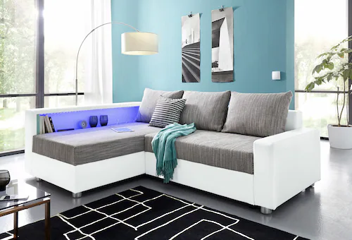 COLLECTION AB Ecksofa "Relax L-Form", inklusive Bettfunktion, Federkern, wa günstig online kaufen