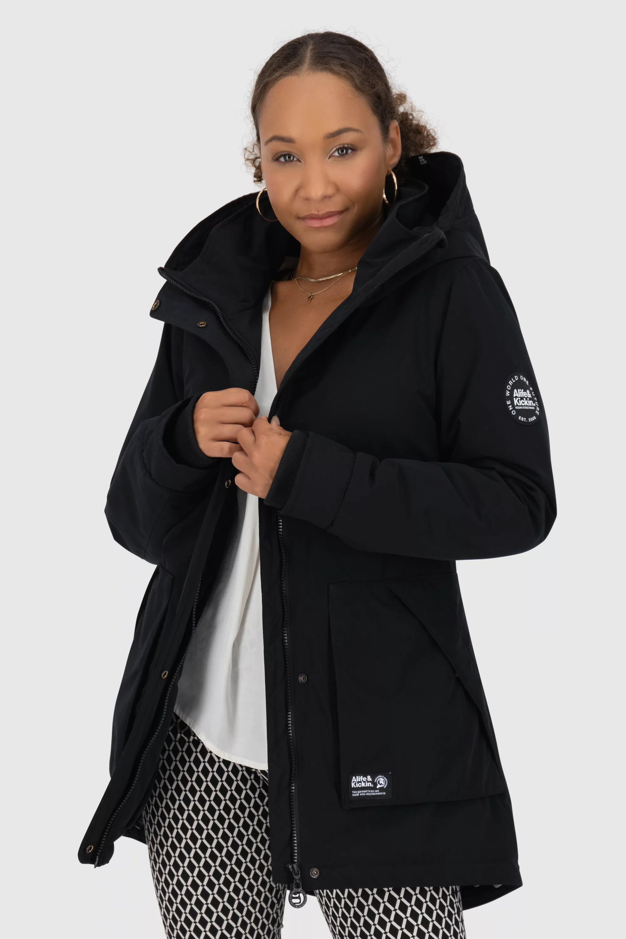 Alife & Kickin Winterjacke "Damen FloraAK A", Gefütterte Winterjacke mit ku günstig online kaufen