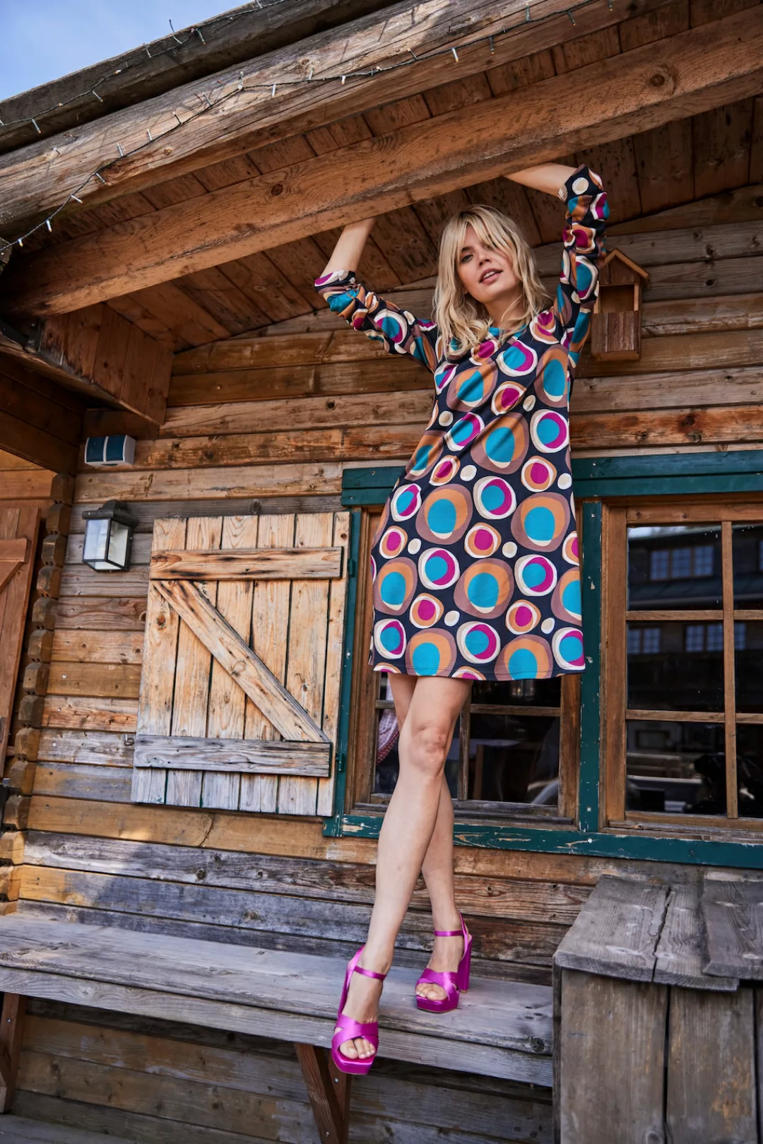 Aniston SELECTED Jerseykleid, in leichter A-Linien-Form günstig online kaufen