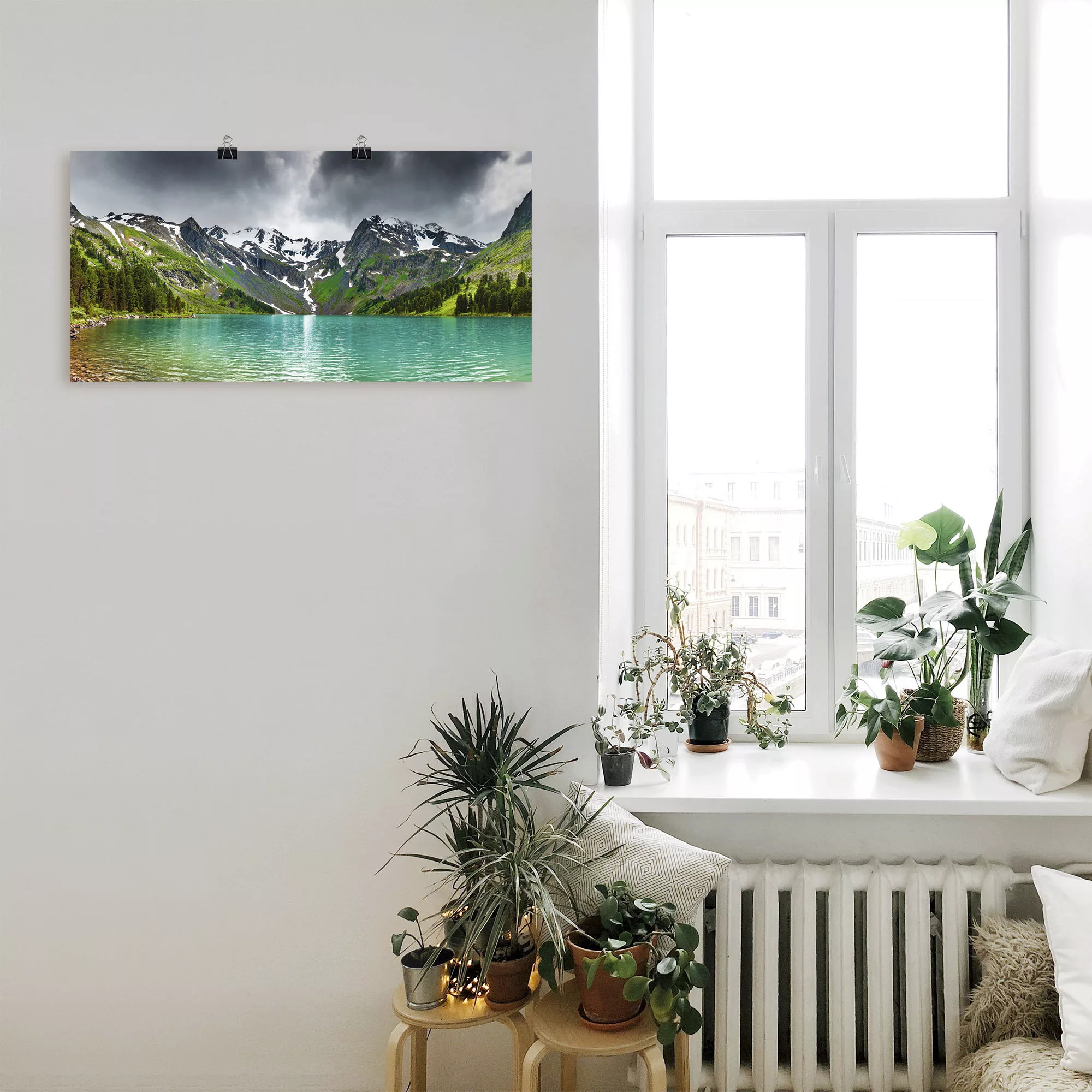 Artland Wandbild "Bergsee", Berge, (1 St.), als Alubild, Outdoorbild, Leinw günstig online kaufen