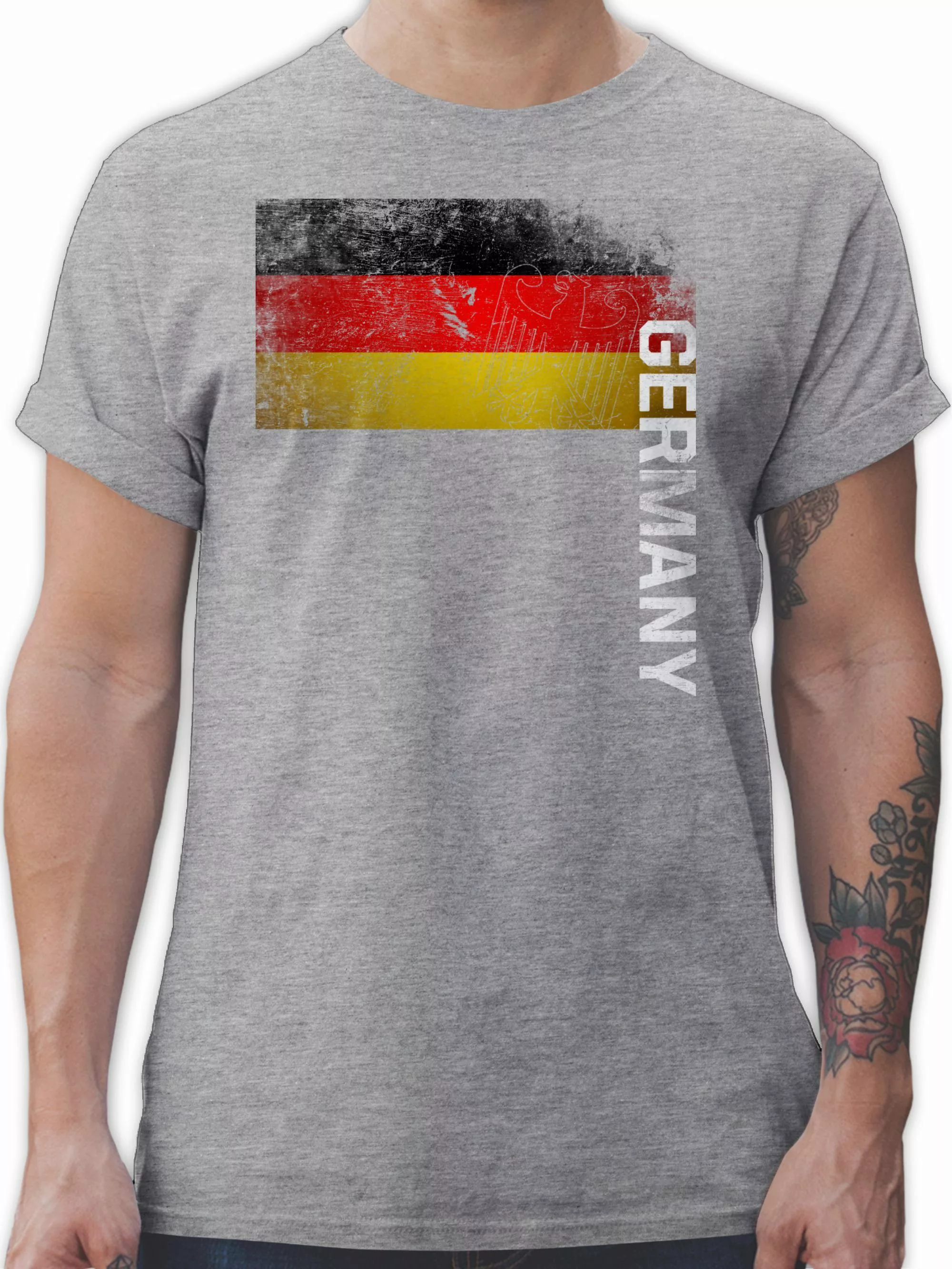 Shirtracer T-Shirt Deutschland Flagge Adler Germany günstig online kaufen