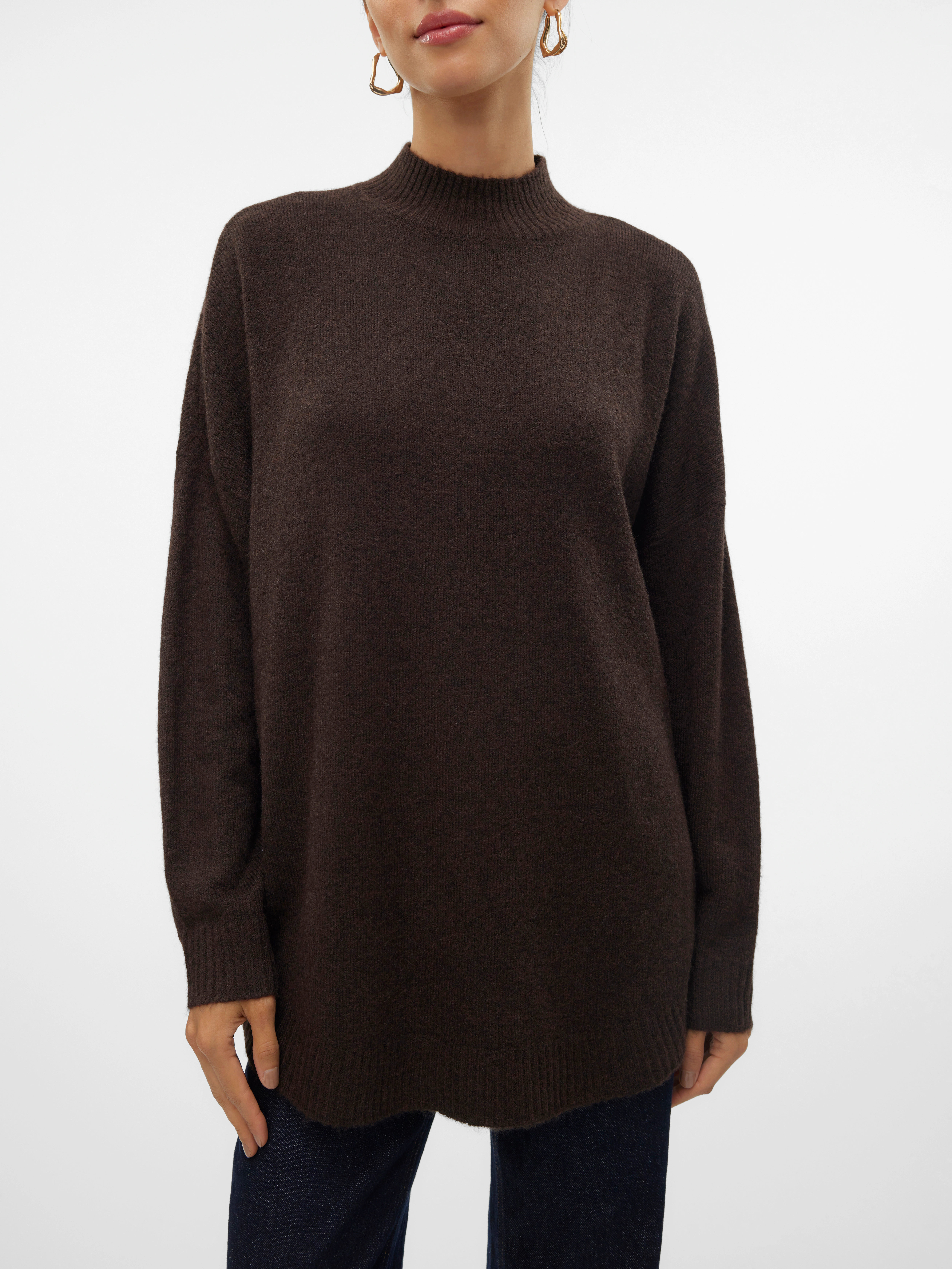 Vero Moda Strickpullover VMPLAZA LS HIGHNECK LONG PULLOVER GA BOO günstig online kaufen