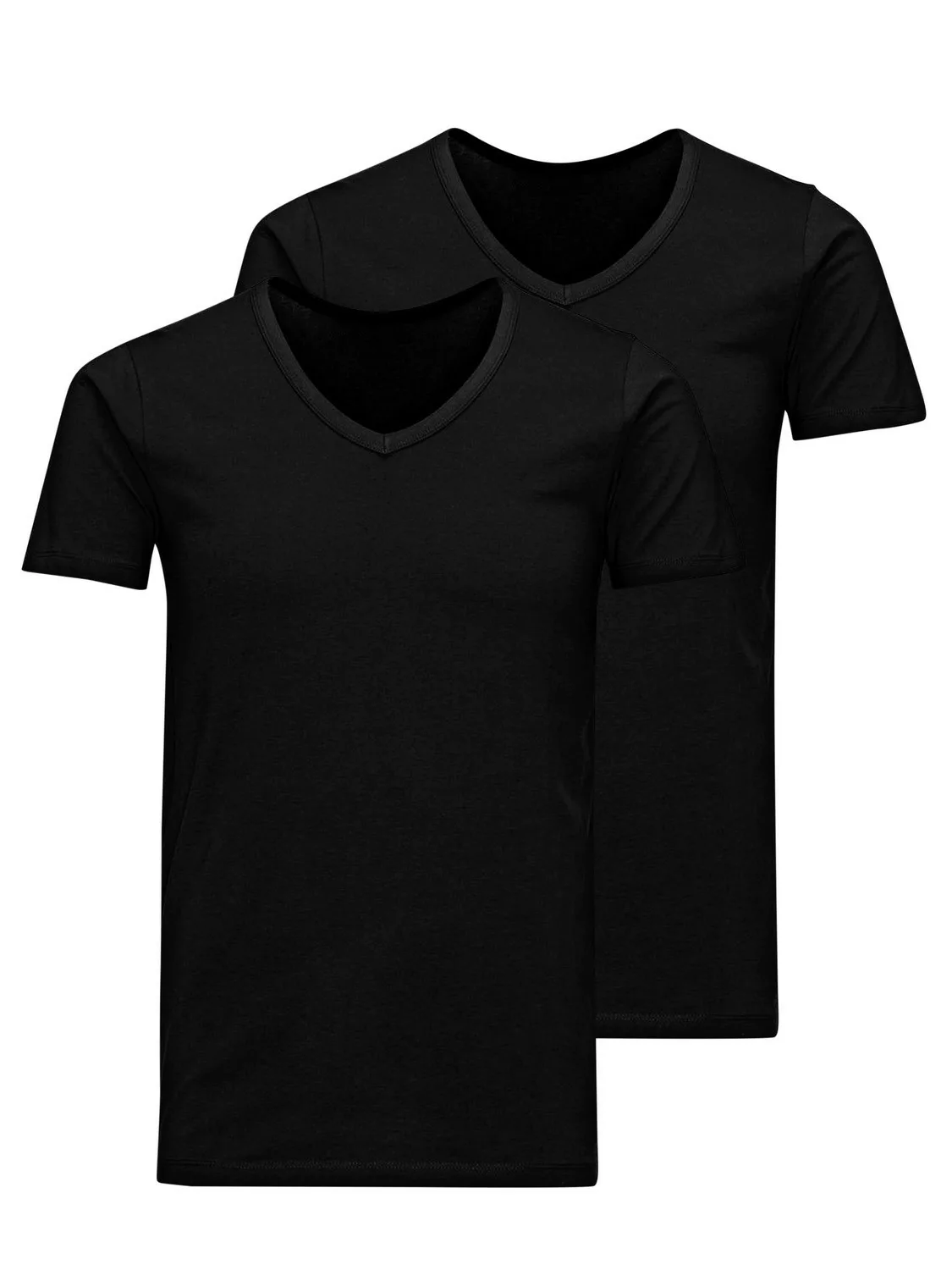 Jack & Jones Herren V-Neck T-Shirt JACBASIC 2er PACK - Regular Fit günstig online kaufen