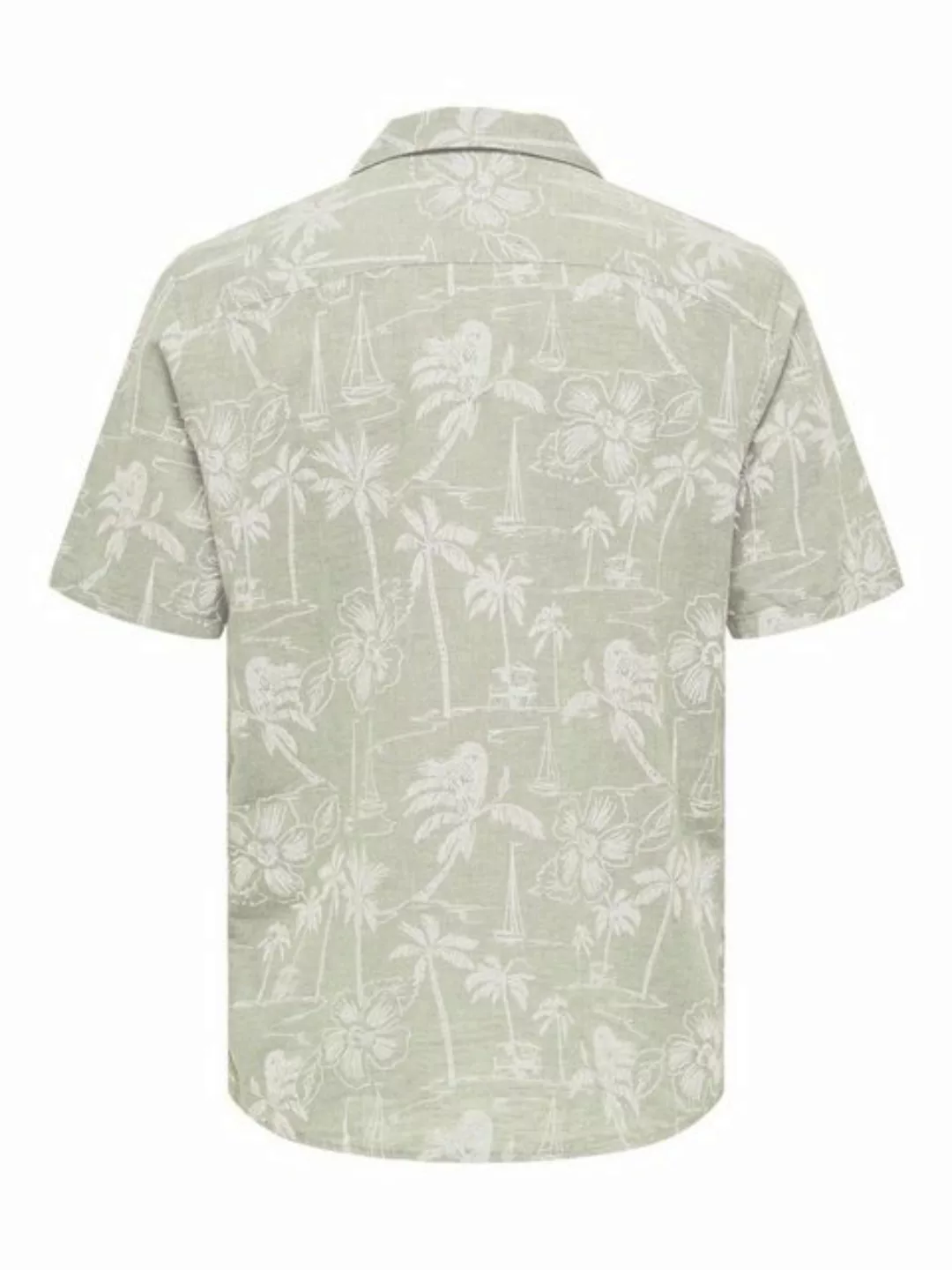 ONLY & SONS Hawaiihemd ONSCAIDEN SS RESORT AOP LINEN SHIRT NOOS günstig online kaufen