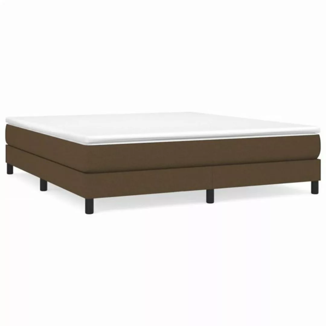 vidaXL Boxspringbett Dunkelbraun 160x200 cm Stoff1376805 günstig online kaufen