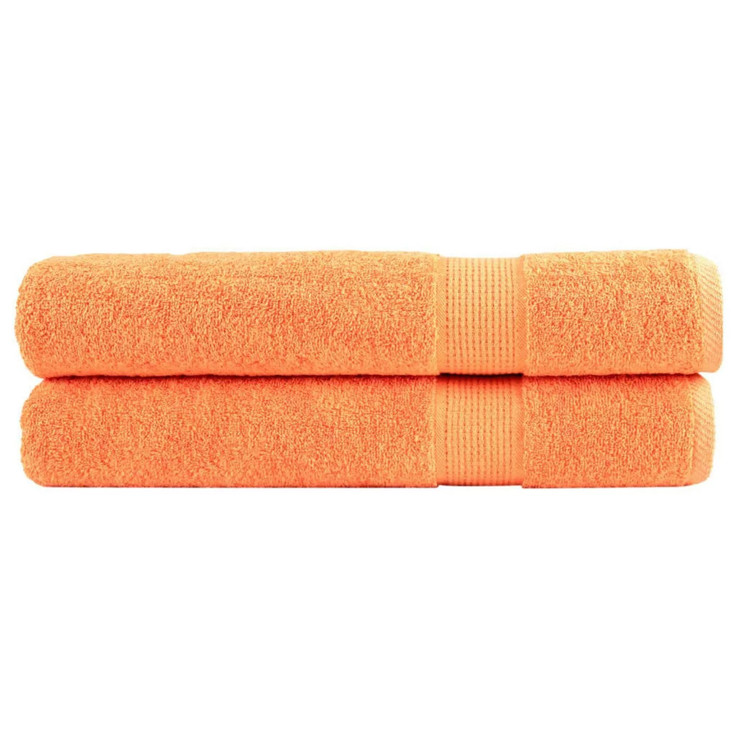 vidaXL Premium-Handtücher 2 Stk Orange 100x200 600g/m2 100% Baumwolle günstig online kaufen