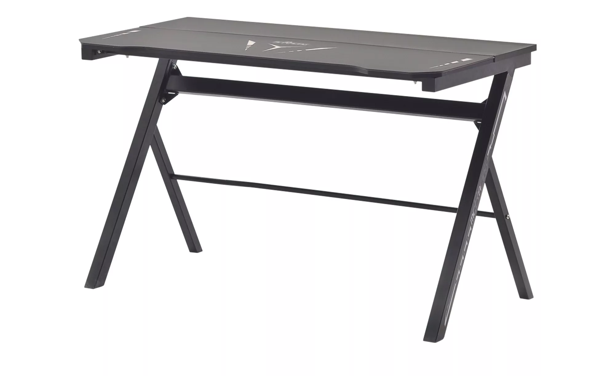 Gaming Tisch mit LED-Beleuchtung - schwarz - 120 cm - 73 cm - 60 cm - Tisch günstig online kaufen