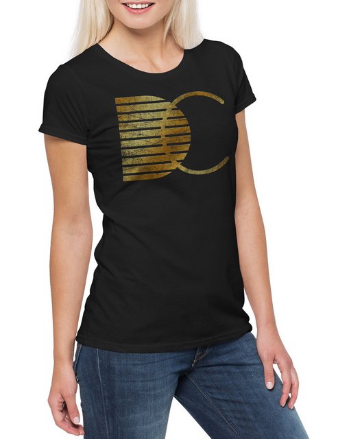 Urban Backwoods Print-Shirt DC Sign Damen T-Shirt Denver Symbol Sign Firma günstig online kaufen