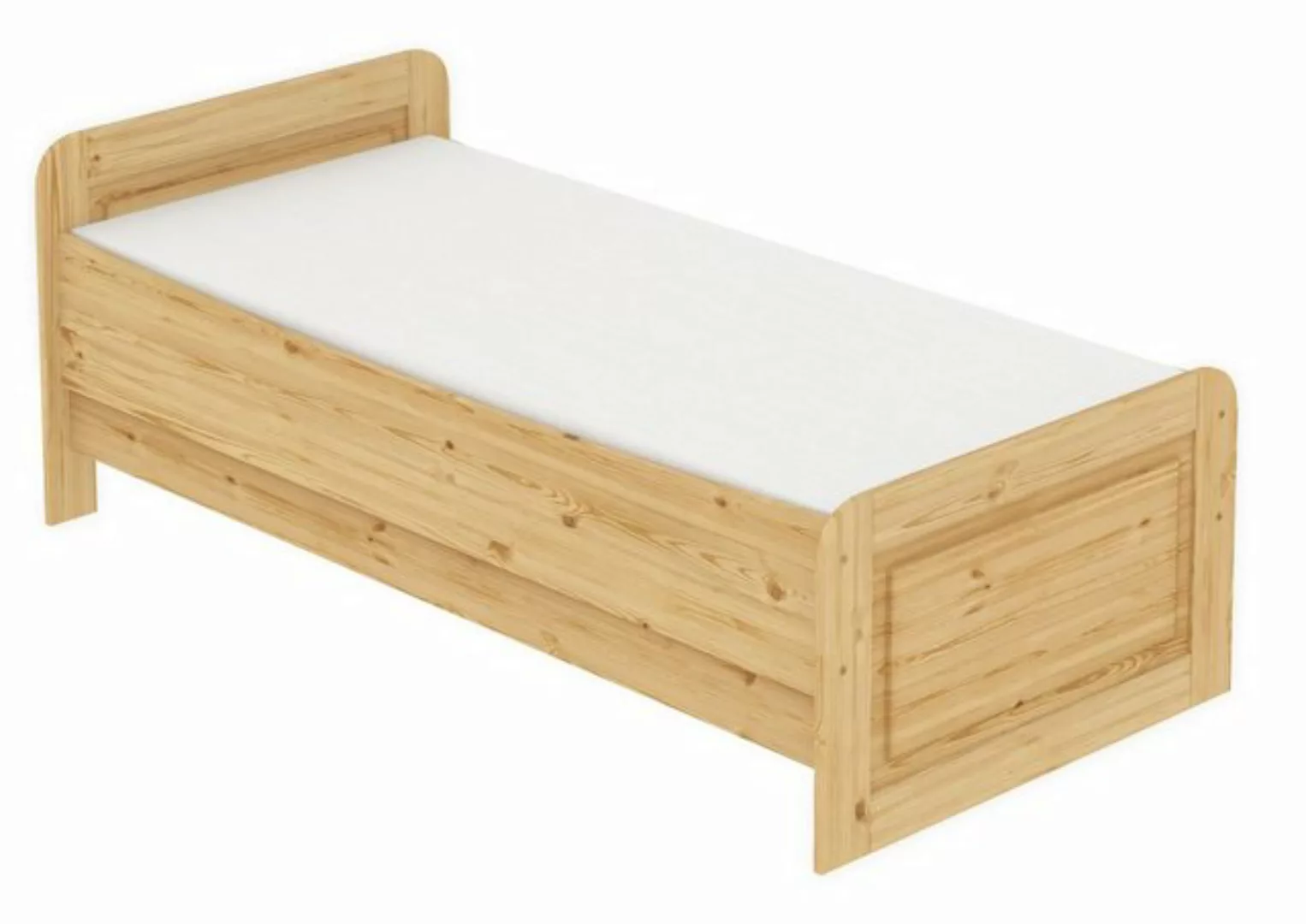 Erst-Holz® Seniorenbett 120x220 Überlänge Kiefer Federholzrahmen Matratze n günstig online kaufen