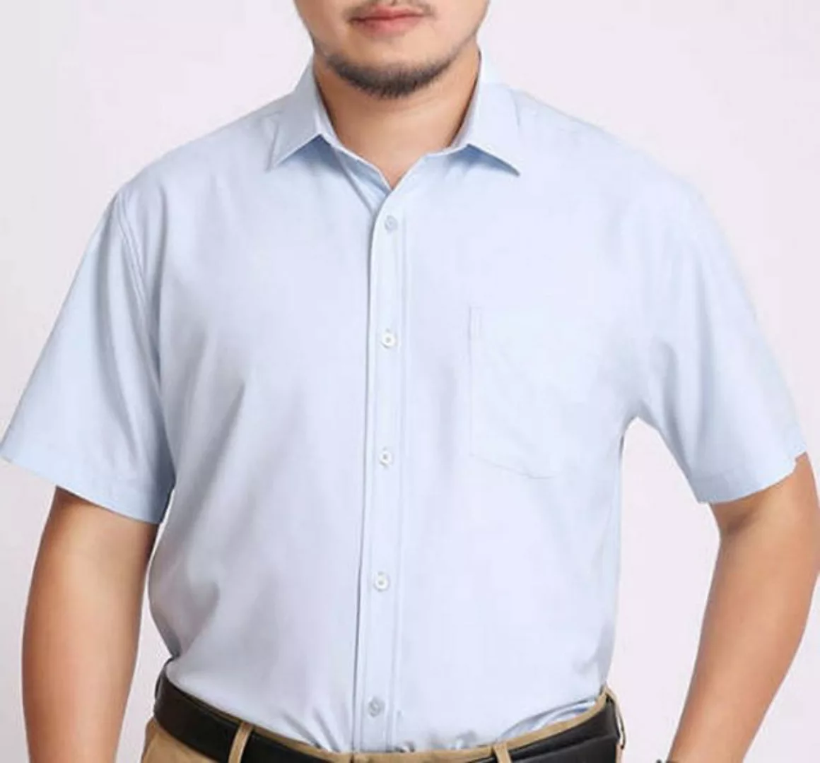 KIKI Kurzarmhemd Übergroßes Herren-Kurzarmhemd. Lässiges, locker sitzendes günstig online kaufen