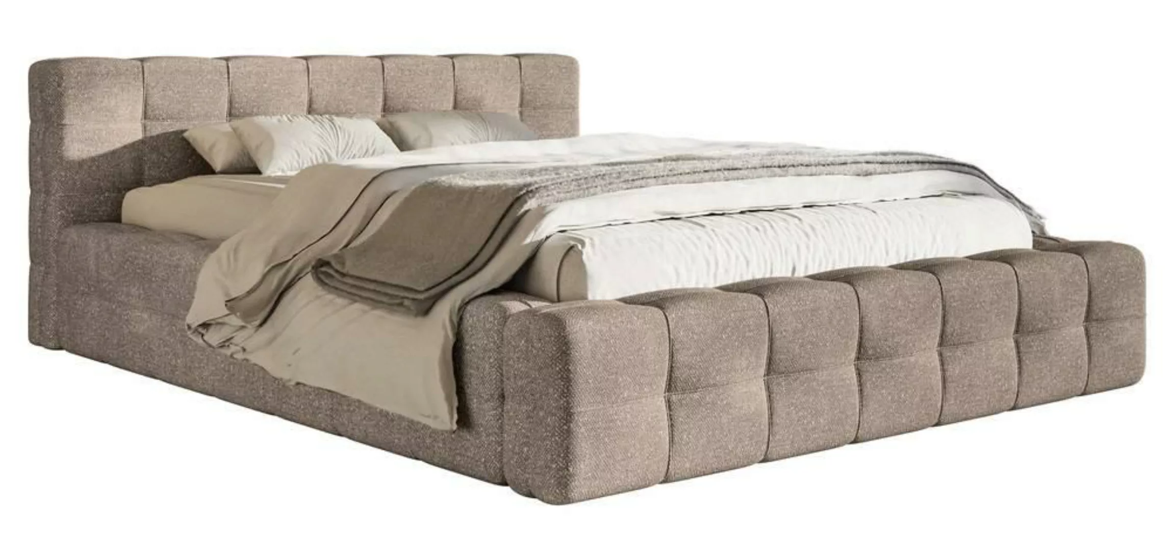 Selsey Design | Tilly Bettgestell Chenille mit Stauraum günstig online kaufen