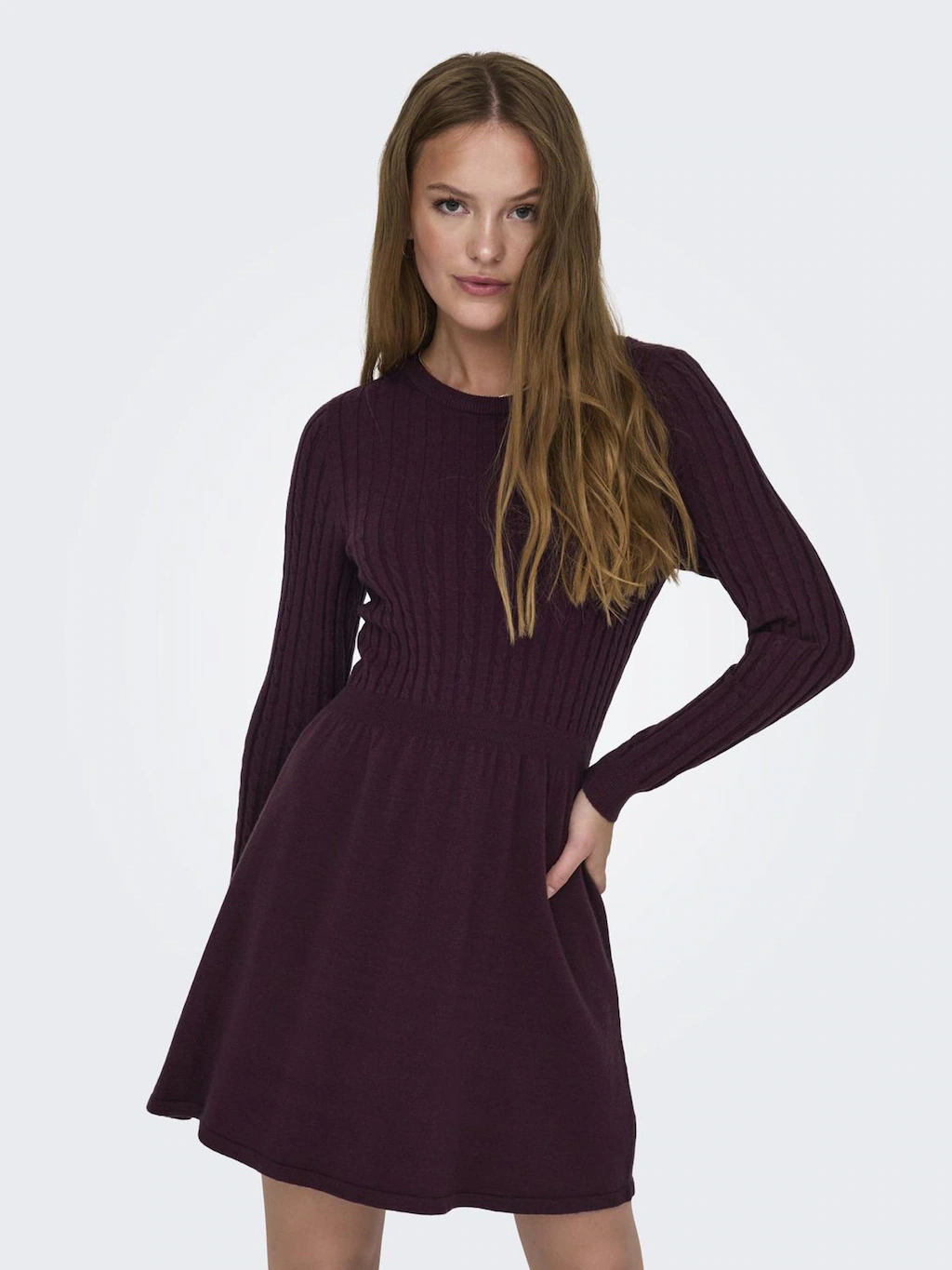 ONLY Strickkleid Fia (1-tlg) Drapiert/gerafft günstig online kaufen