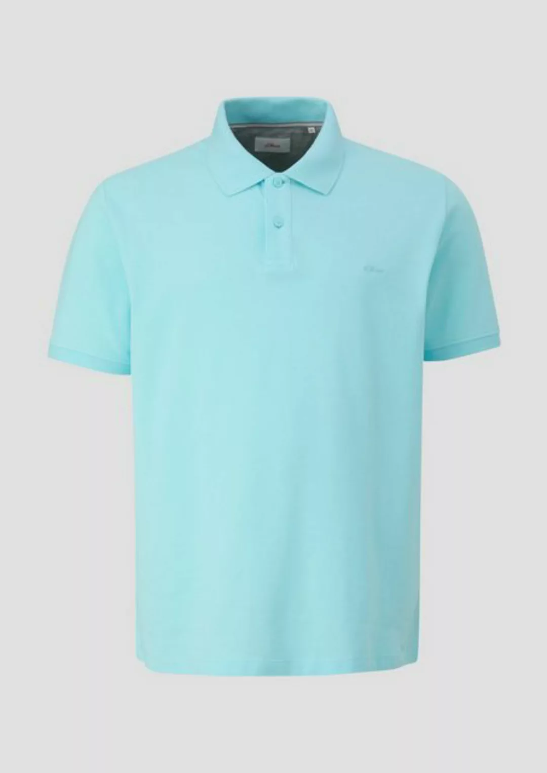 s.Oliver Kurzarmshirt Poloshirt aus Baumwollpiqué Stickerei günstig online kaufen