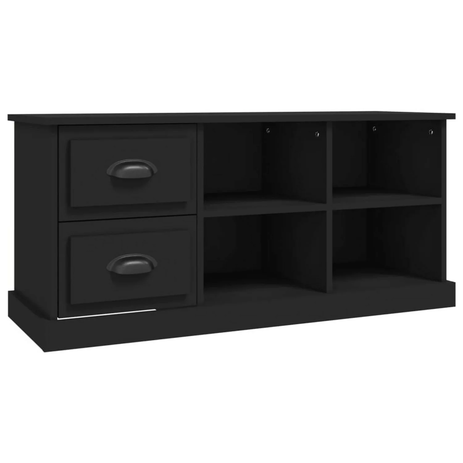 Vidaxl Tv-schrank Schwarz 102x35,5x47,5 Cm Holzwerkstoff günstig online kaufen