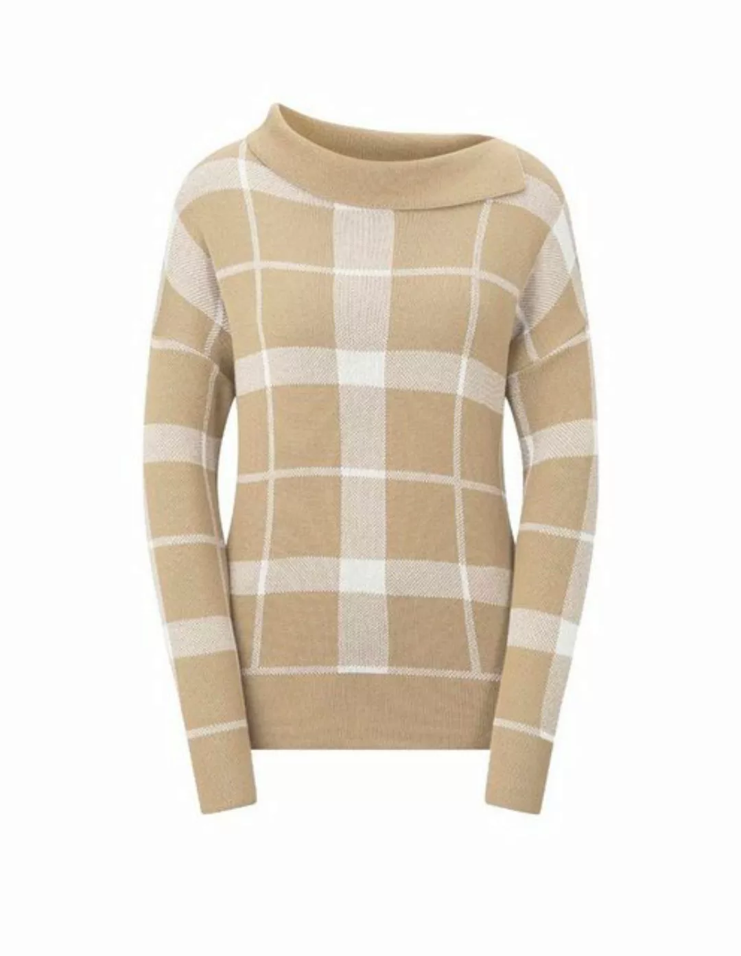 creation L Wickelpullover CRéATION L Damen Pullover, camel-ecru günstig online kaufen