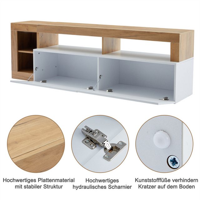 autolock TV-Schrank Moderner TV-Schrank für Fernseher bis 80 Zoll günstig online kaufen