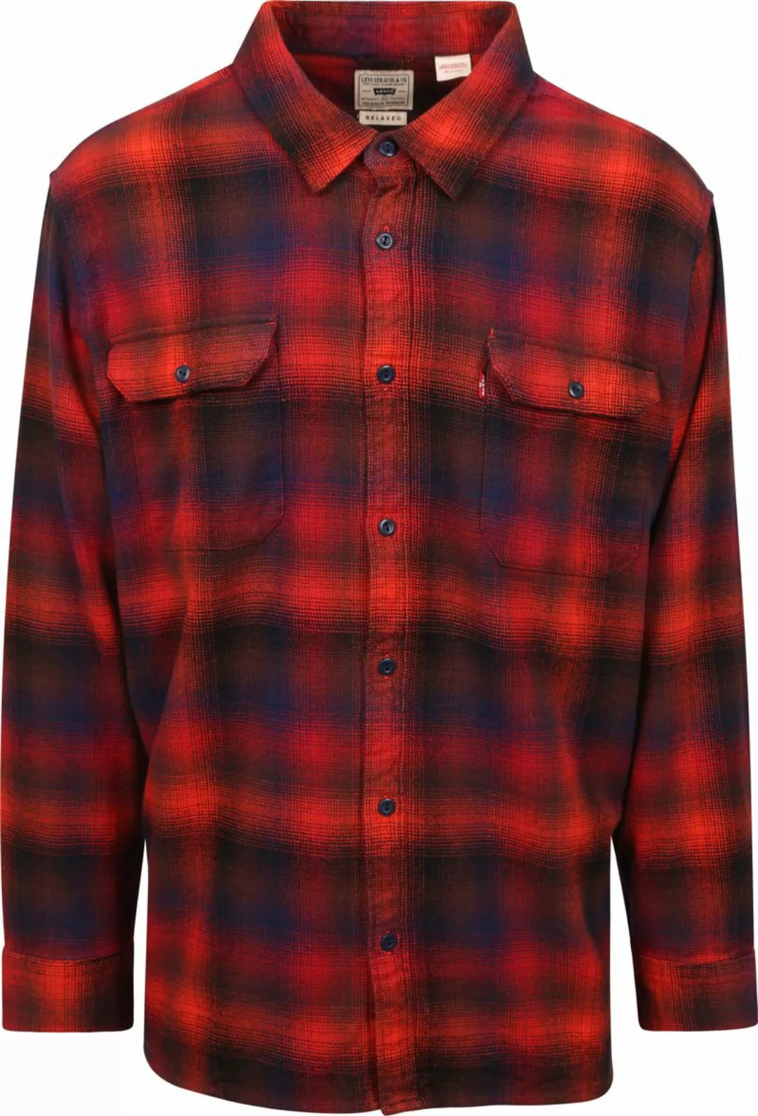 Levi's Überhemd kariert Rot - Größe 3XL günstig online kaufen