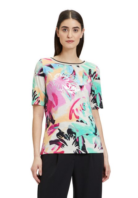 Betty Barclay Kurzarmshirt Betty Barclay Basic Shirt mit Print (1-tlg) Ripp günstig online kaufen