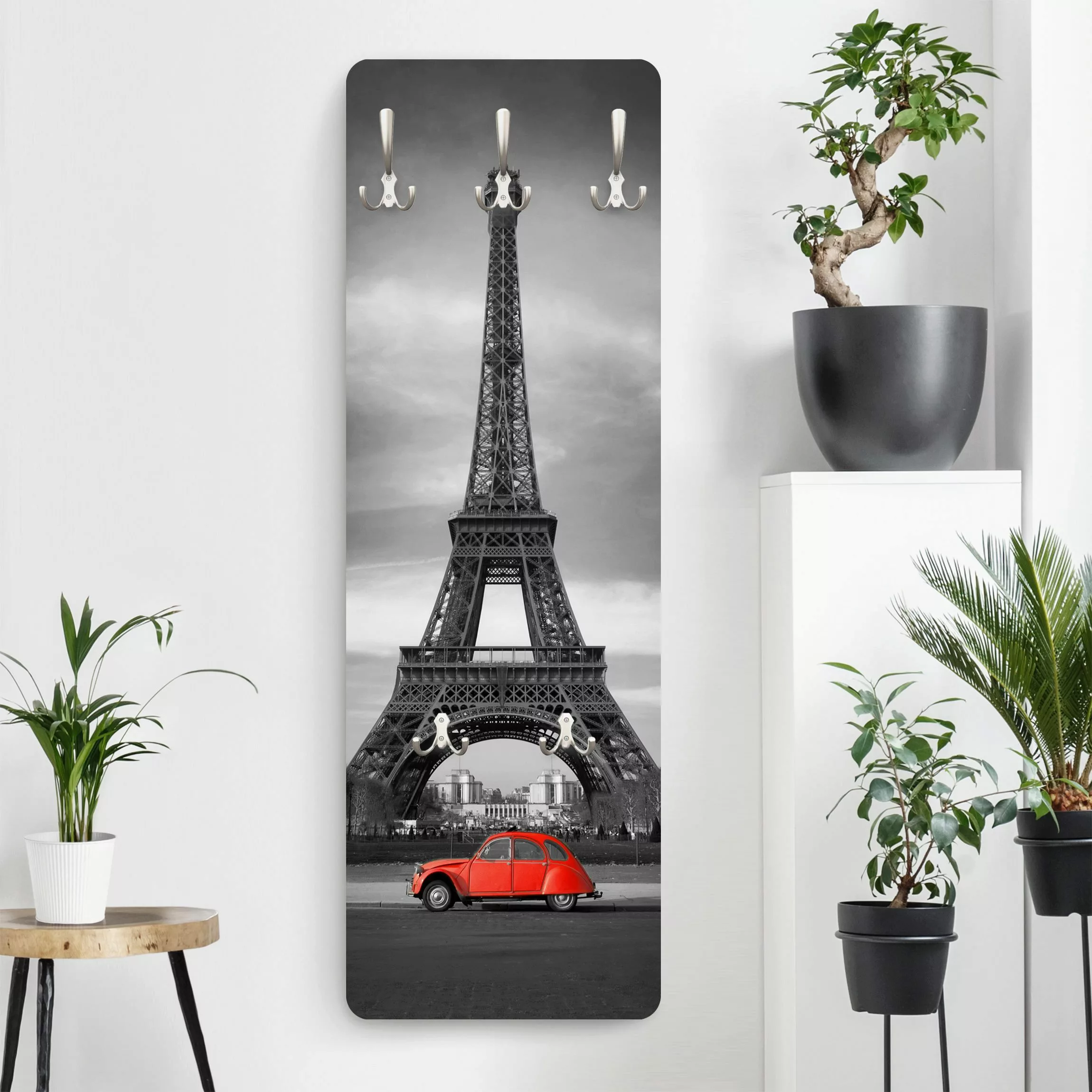 Wandgarderobe Holzpaneel Spot on Paris günstig online kaufen