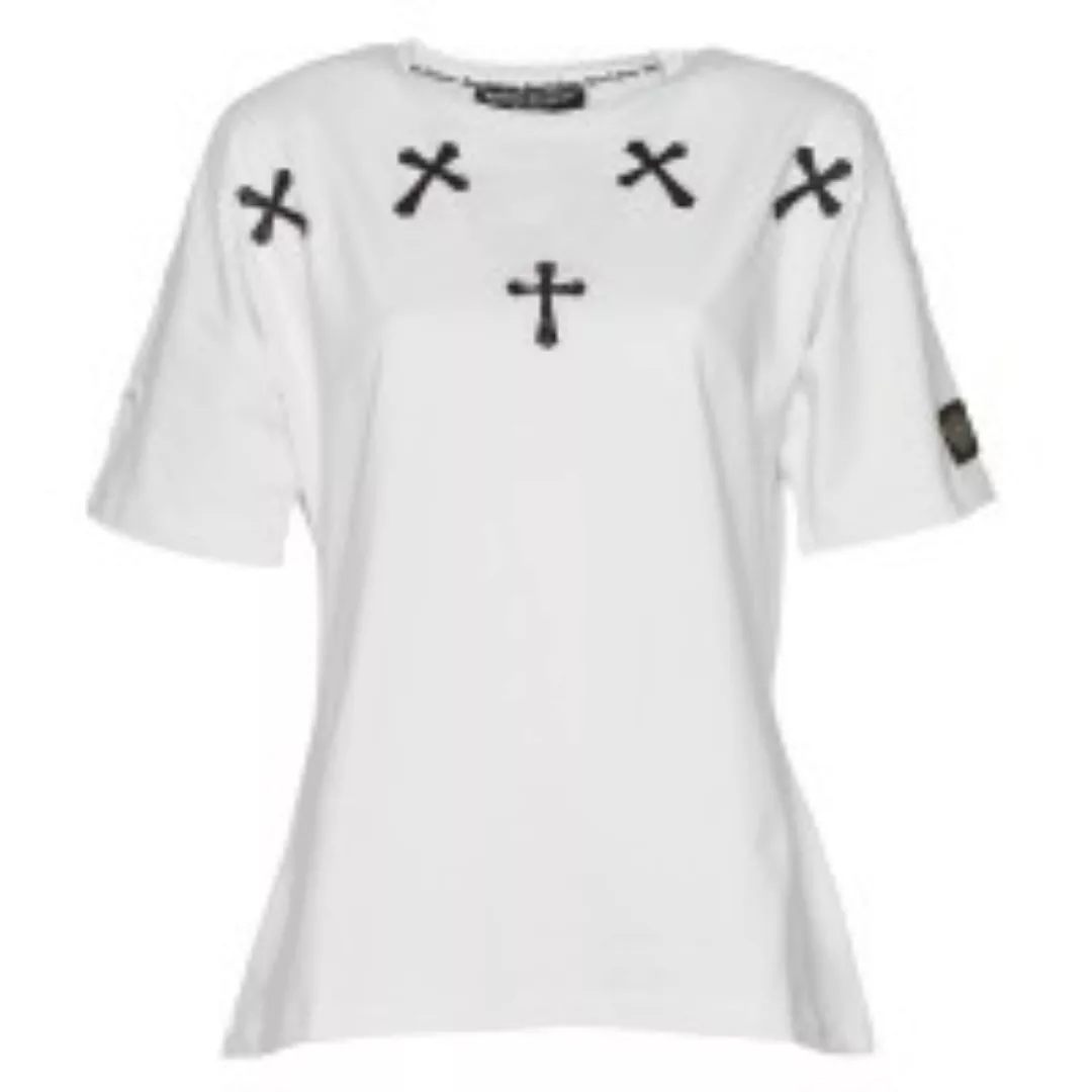 Damen T-Shirt Cross-Wings - white günstig online kaufen