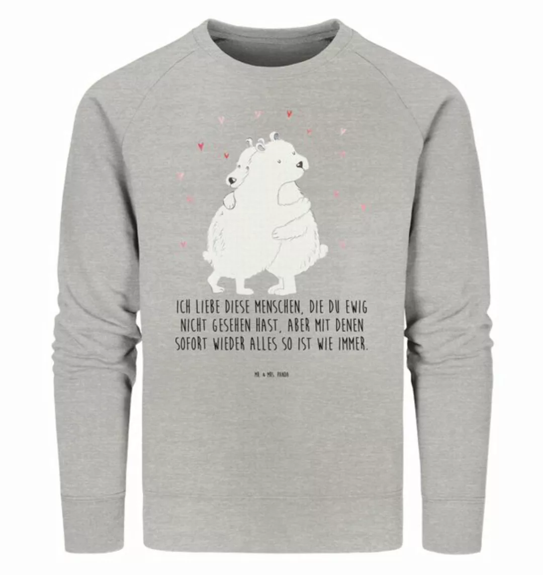 Mr. & Mrs. Panda Longpullover Größe S Eisbär Umarmen - Heather Grey - Gesch günstig online kaufen