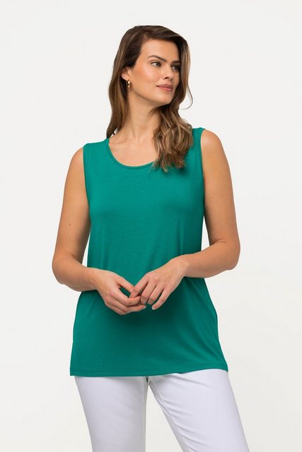 Ulla Popken Longtop Top Rundhals Classic Stretch breite Träger günstig online kaufen