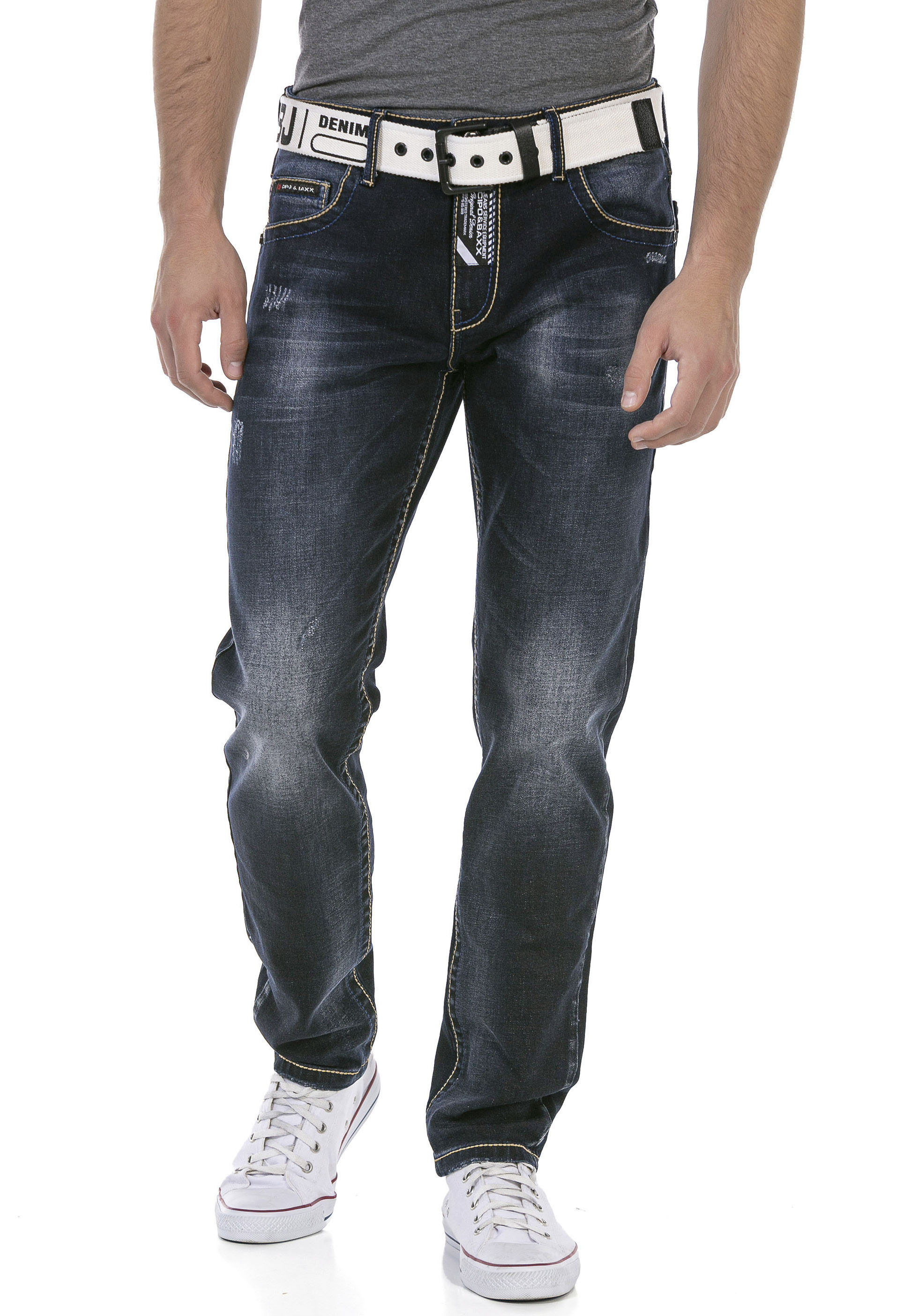 Cipo & Baxx Regular-fit-Jeans, mit markanter Waschung günstig online kaufen