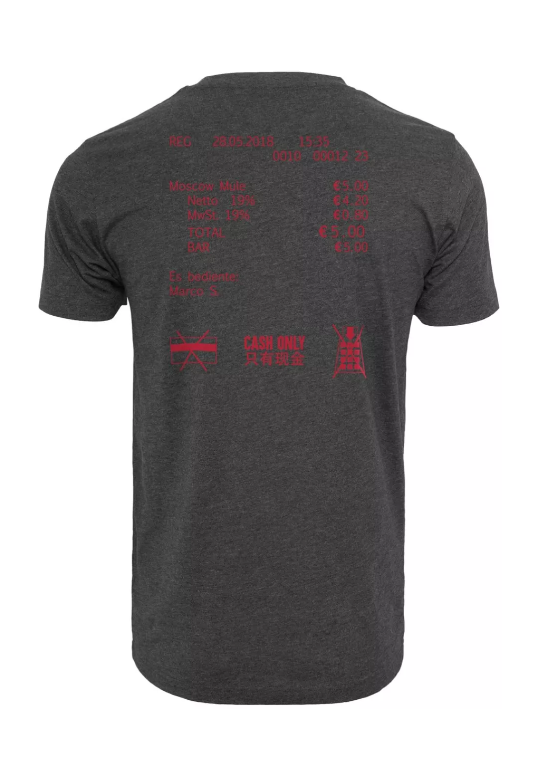 MisterTee Kurzarmshirt "MisterTee Herren Cash Only Tee", (1 tlg.) günstig online kaufen