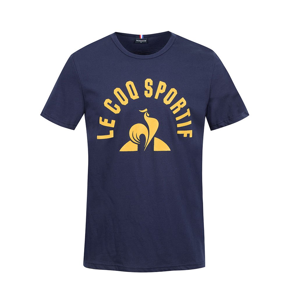 Le Coq Sportif Bat N°2 Kurzärmeliges T-shirt 2XL Blue Nuit / Lemon Chrome günstig online kaufen