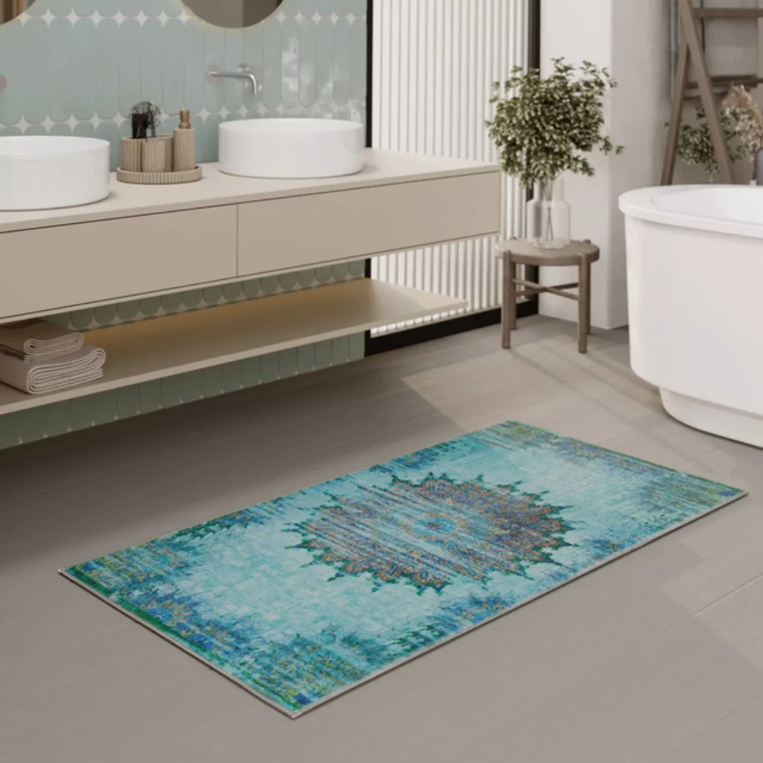 Wecon home Badematte »Healing«, fußbodenheizungsgeeignet, Vintage, waschbar günstig online kaufen