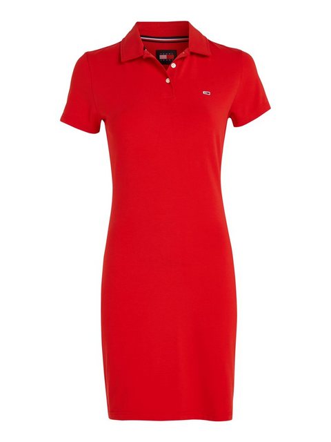 Tommy Jeans Polokleid TJW ESSENTIAL POLO DRESS mit Tommy Jeans Flagge günstig online kaufen