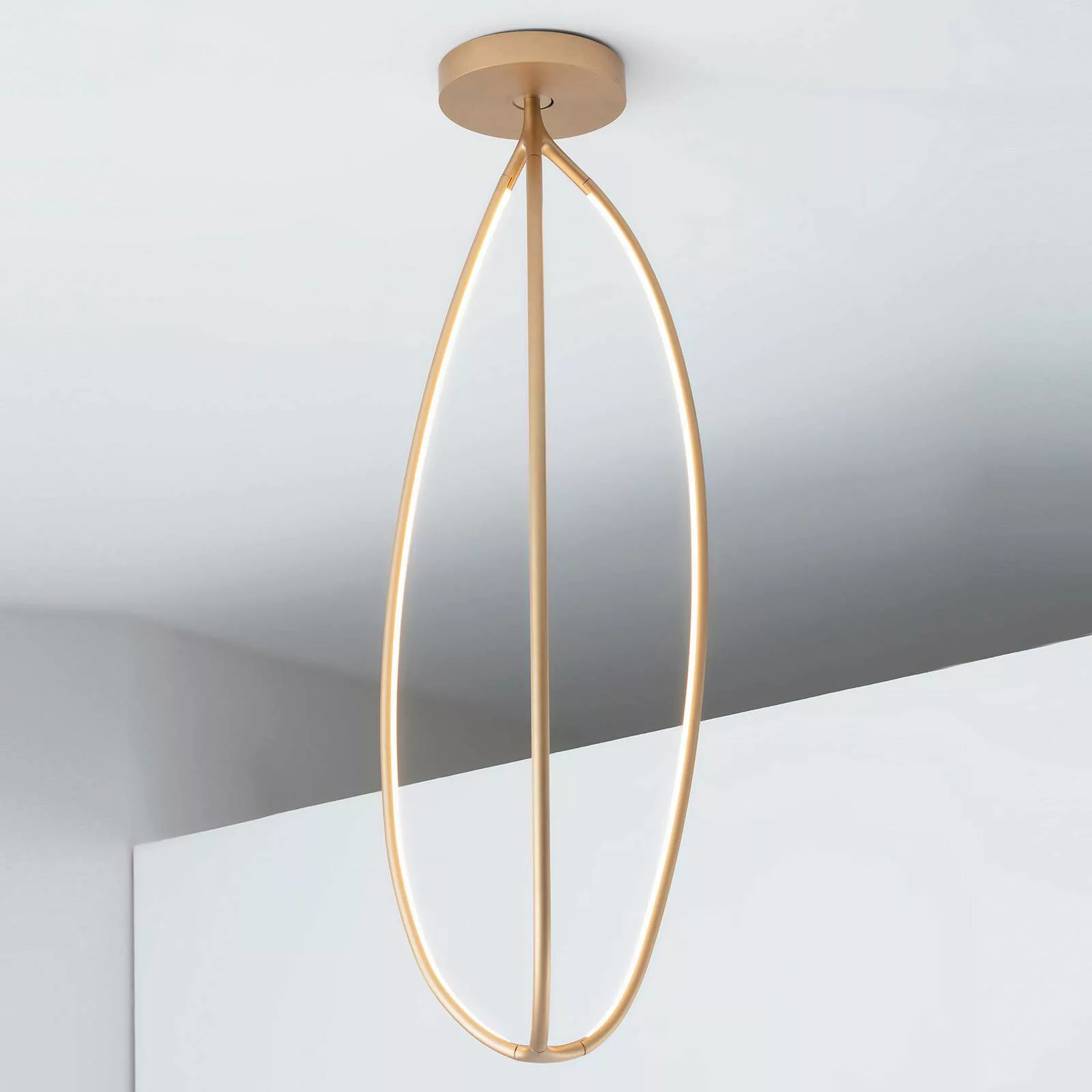 Artemide Arrival Deckenlampe, App, messing, 130cm günstig online kaufen