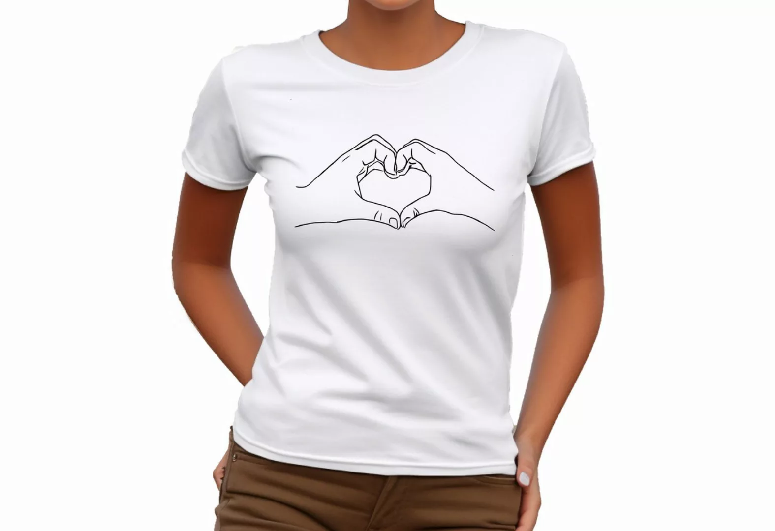 Banco T-Shirt Damen Love Paar Beziehung Infinity hochwertiger Druck, Größen günstig online kaufen