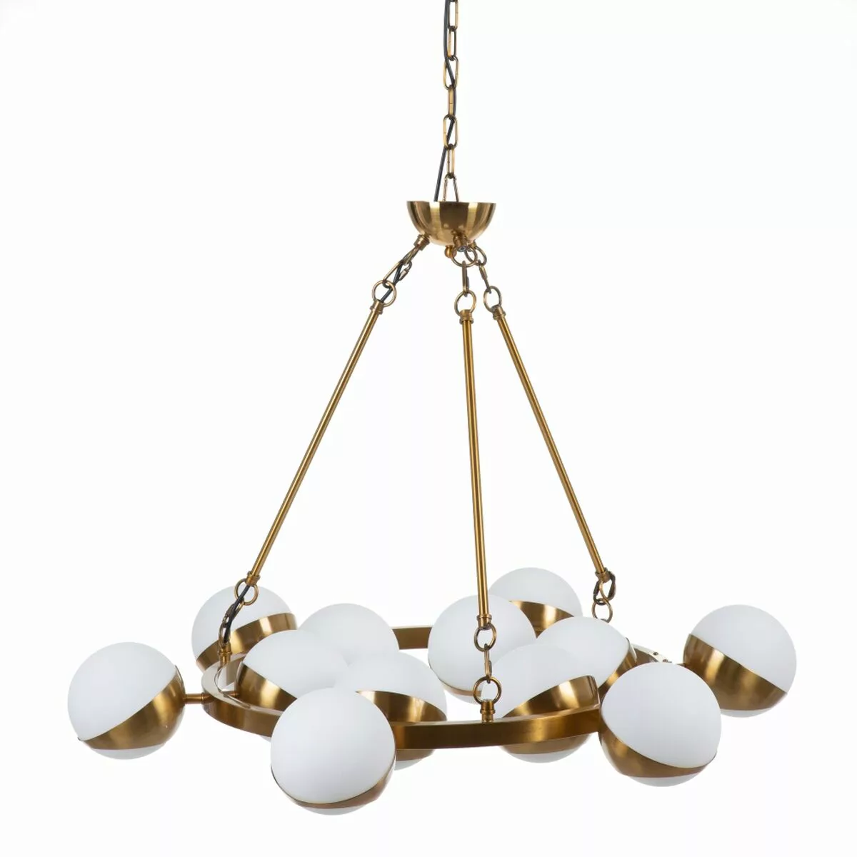 Deckenlampe 96 X 96 X 75 Cm Kristall Gold Metall günstig online kaufen