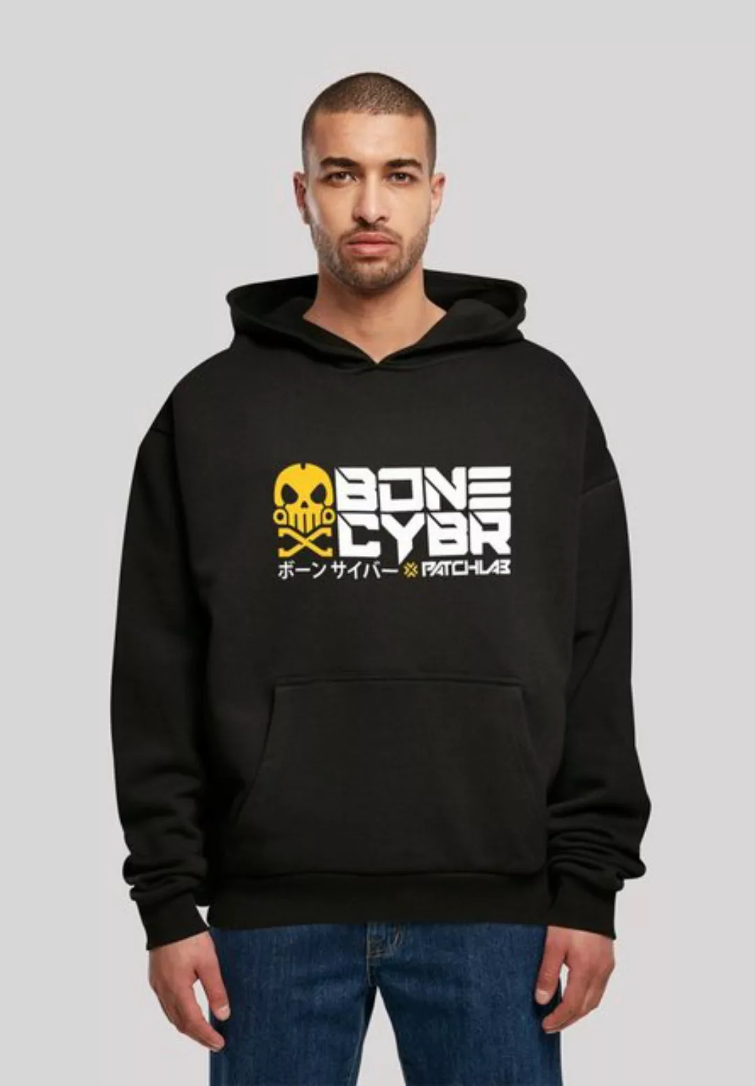 F4NT4STIC Kapuzenpullover "MUSTERBRAND BONE CYBER Yellow Punishing Machine" günstig online kaufen