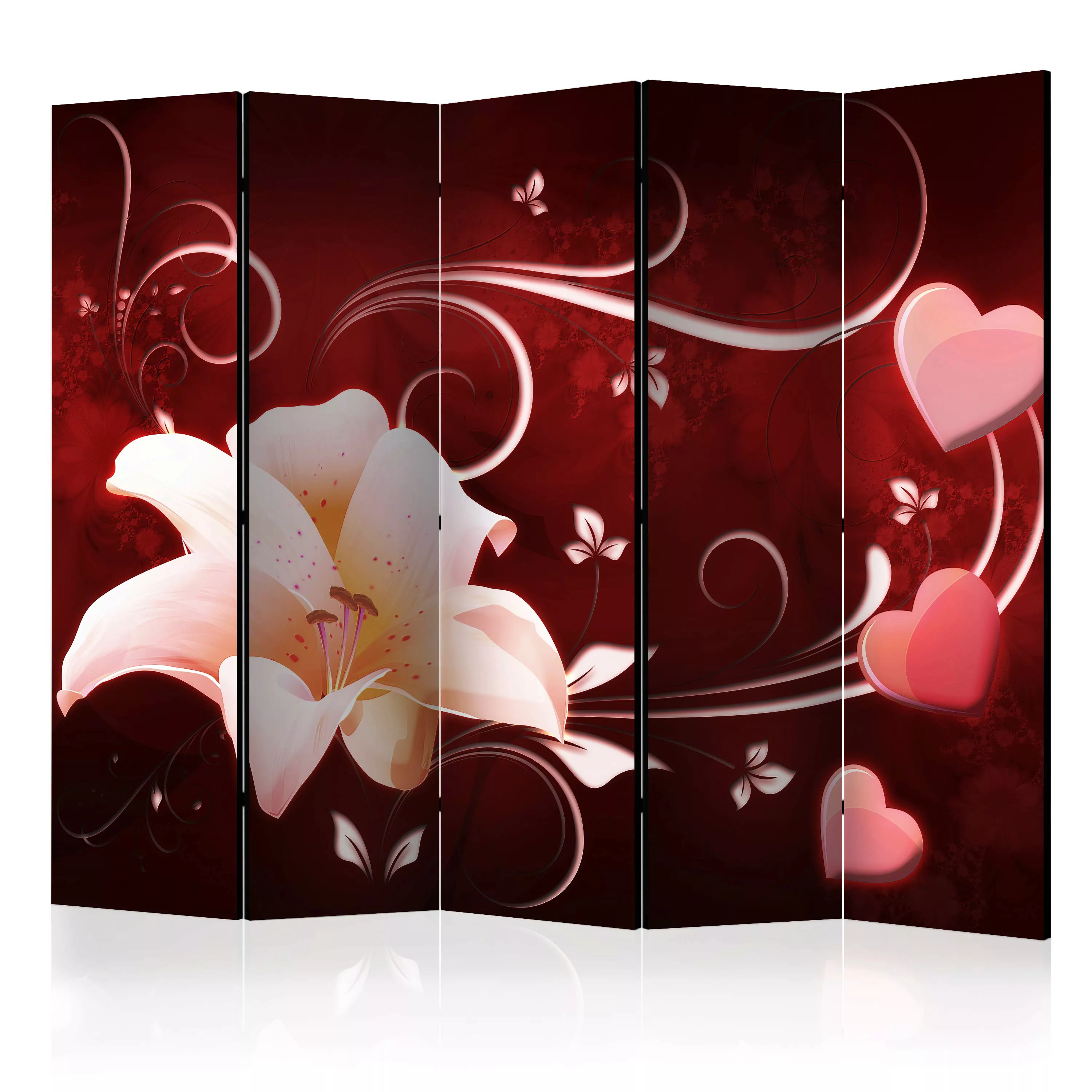 5-teiliges Paravent - Love Message Ii [room Dividers] günstig online kaufen