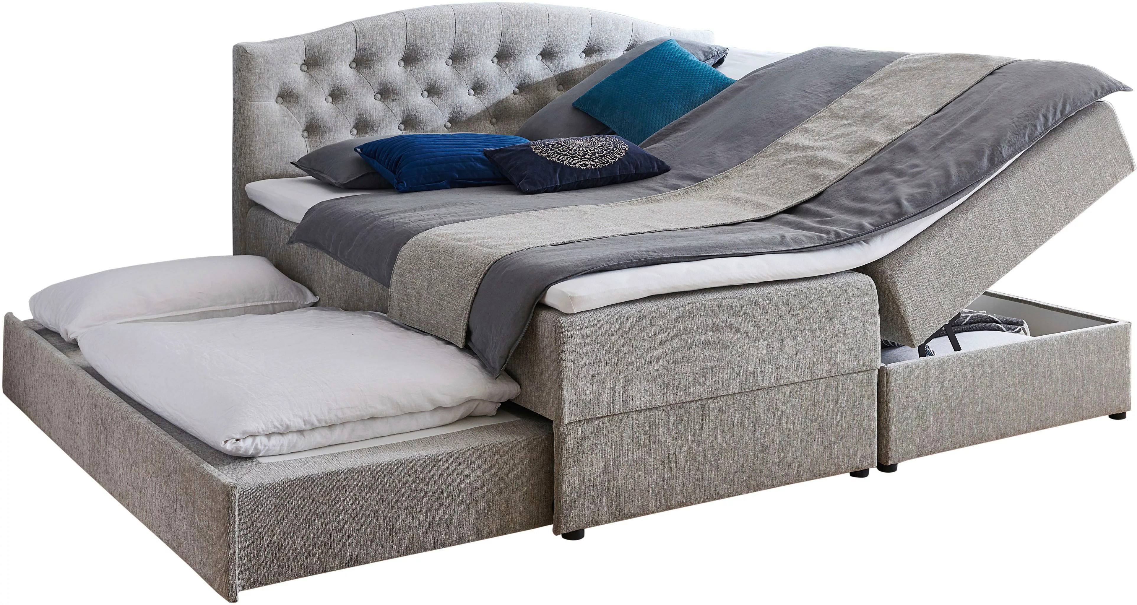 ATLANTIC home collection Boxspringbett "Lotte", mit Topper, Bettkasten und günstig online kaufen