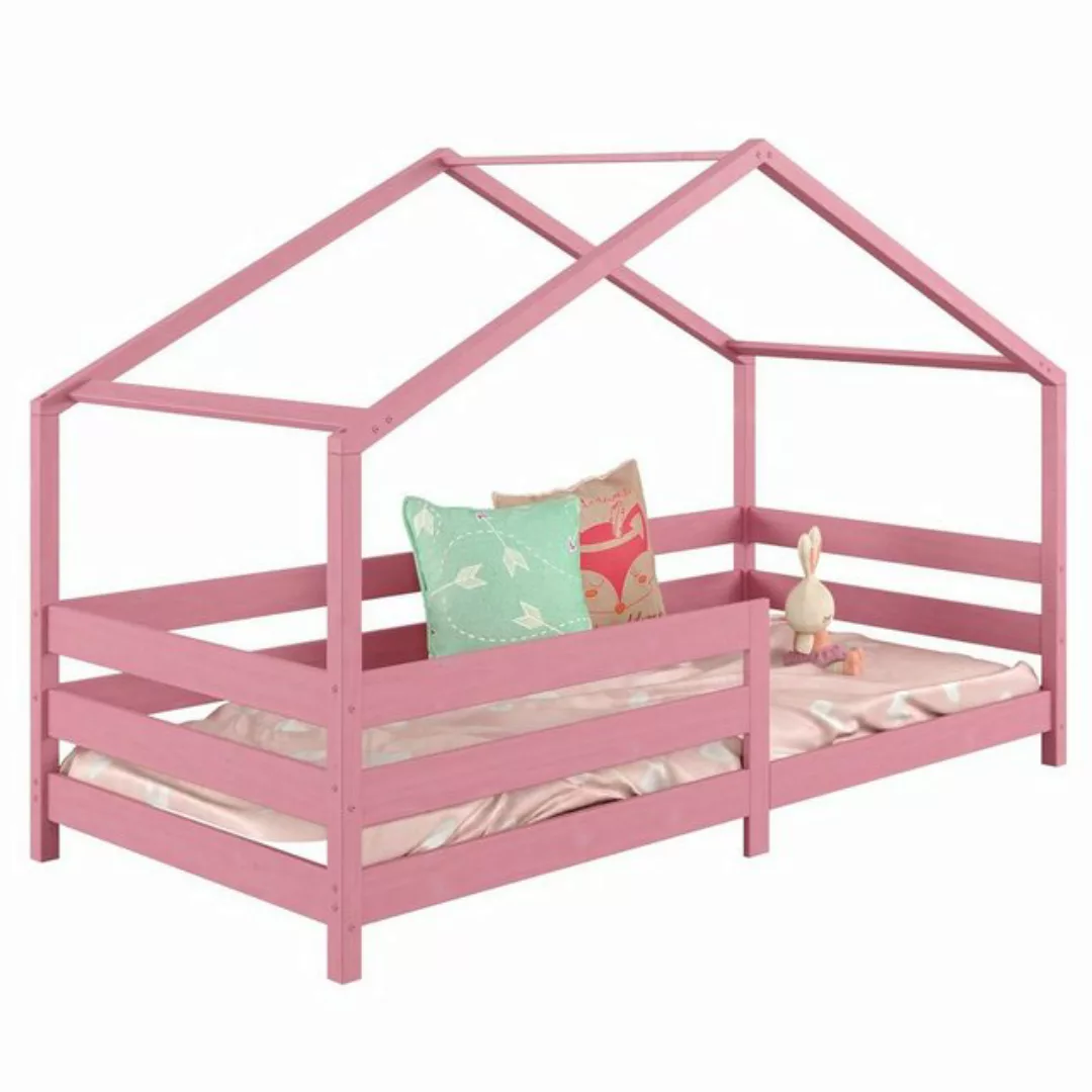 IDIMEX Kinderbett RENA, Hausbett Montessori Bett 90 x 200 Kinderbett Rausfa günstig online kaufen