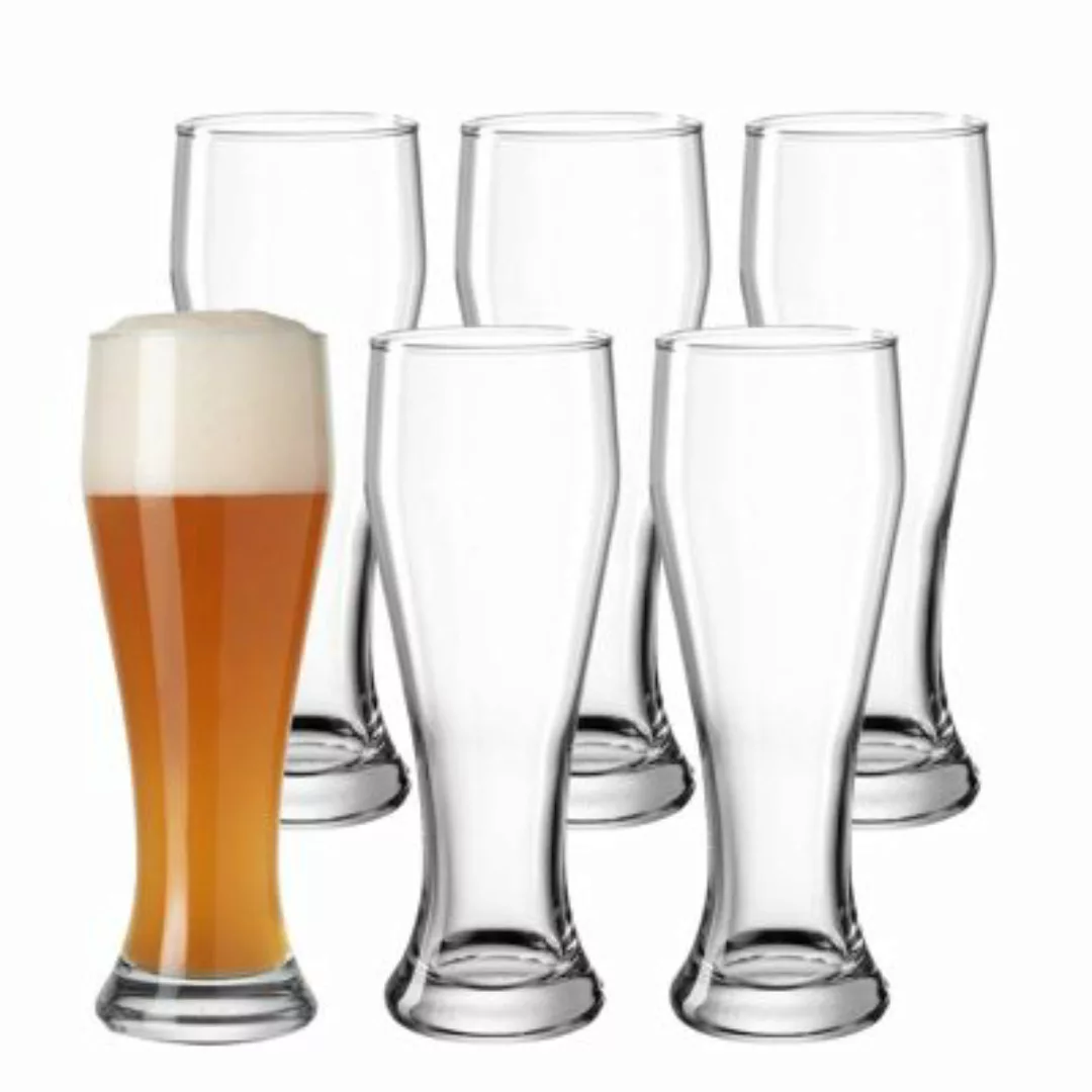 LEONARDO Weizenbierglas Weißbierglas Limited 0,5l 6er Set Biergläser transp günstig online kaufen