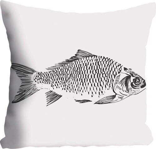 queence Dekokissen »Dennis«, Kissenhülle,Fisch,Weißer Hintergrund,Meer,Mari günstig online kaufen