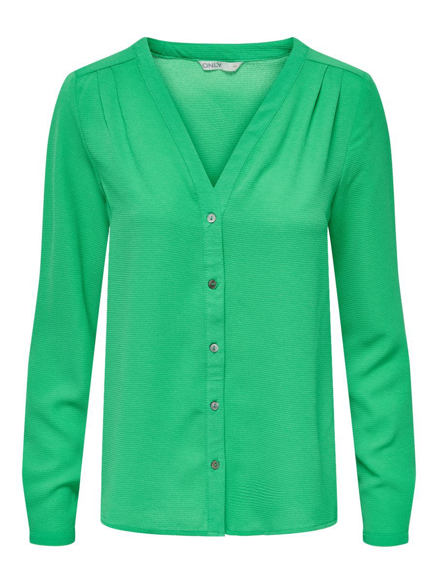 ONLY Lockeres Langarmhemd Damen Grün günstig online kaufen