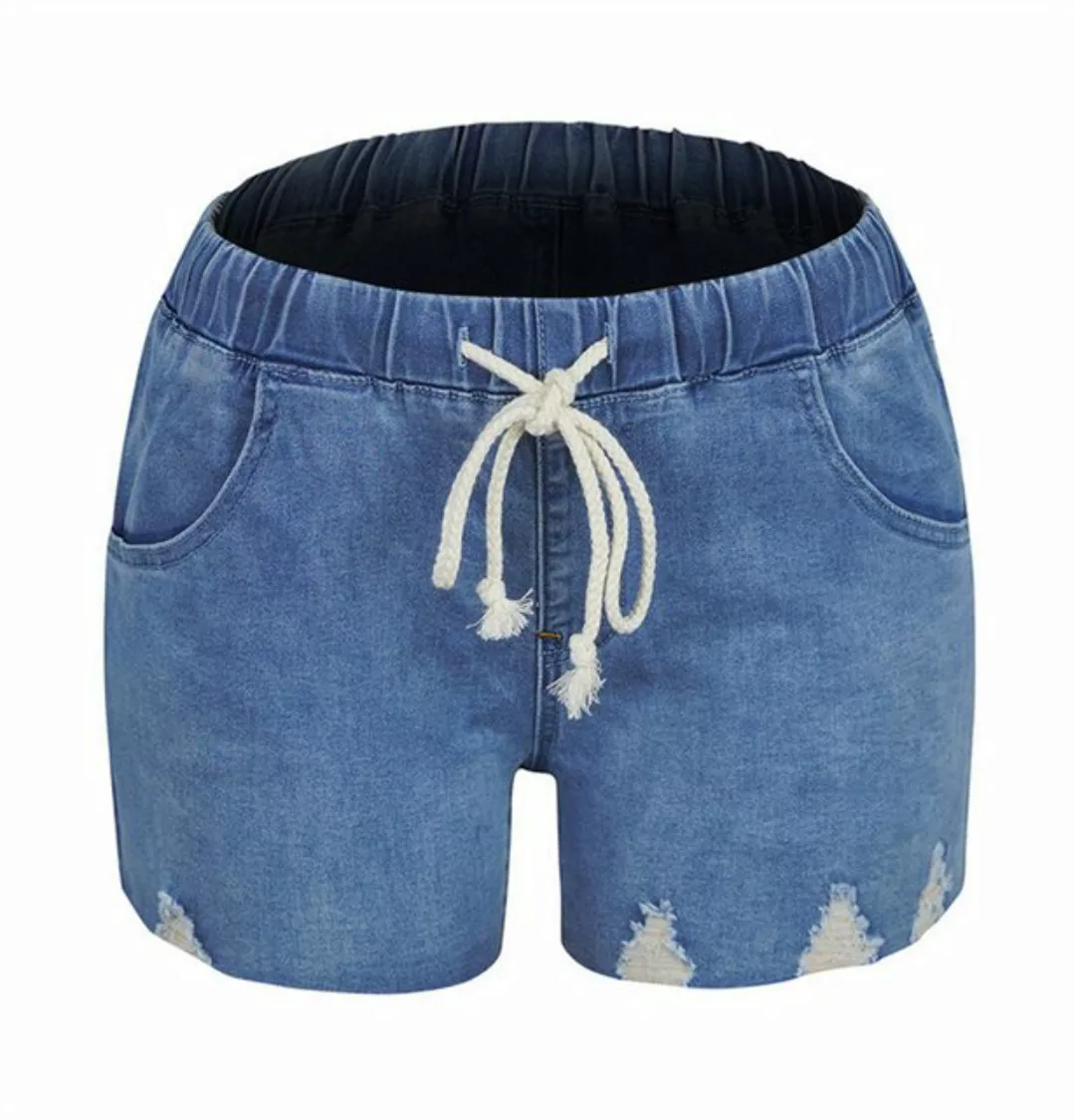 AFAZ New Trading UG Loose-fit-Jeans Sommer-Damen-Jeansshorts mit elastische günstig online kaufen